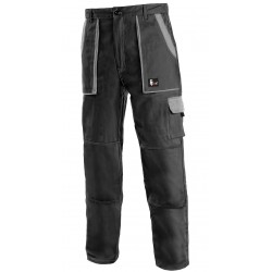 KP45C Pánské kalhoty do pasu černo-šedé Lux
